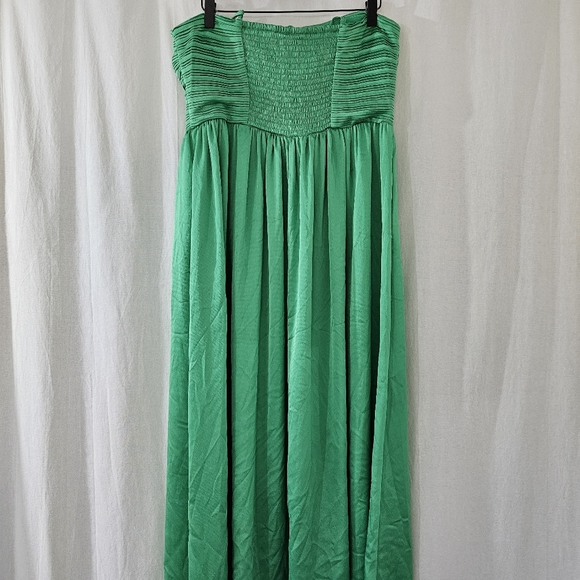 a new day Pleated Maxi Sundress in Green Women's Size M - Picture 4 of 9